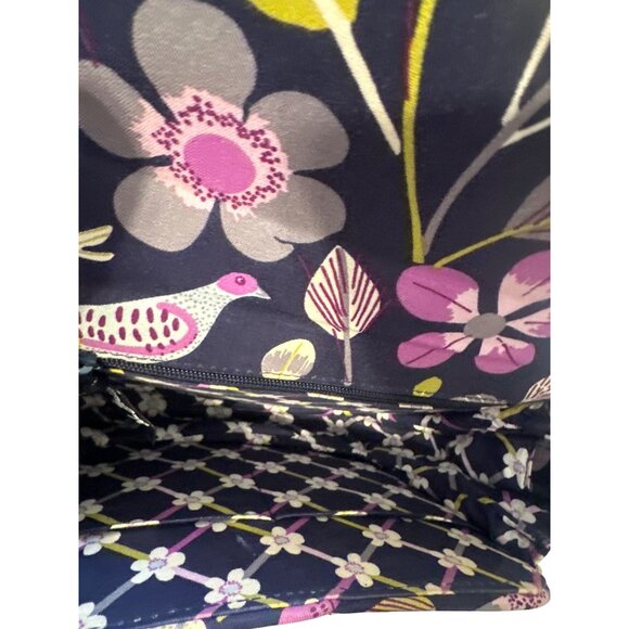 Quilted Floral & Bird Print Crossbody Bag With Adjustable Strap - Picture 3 of 4